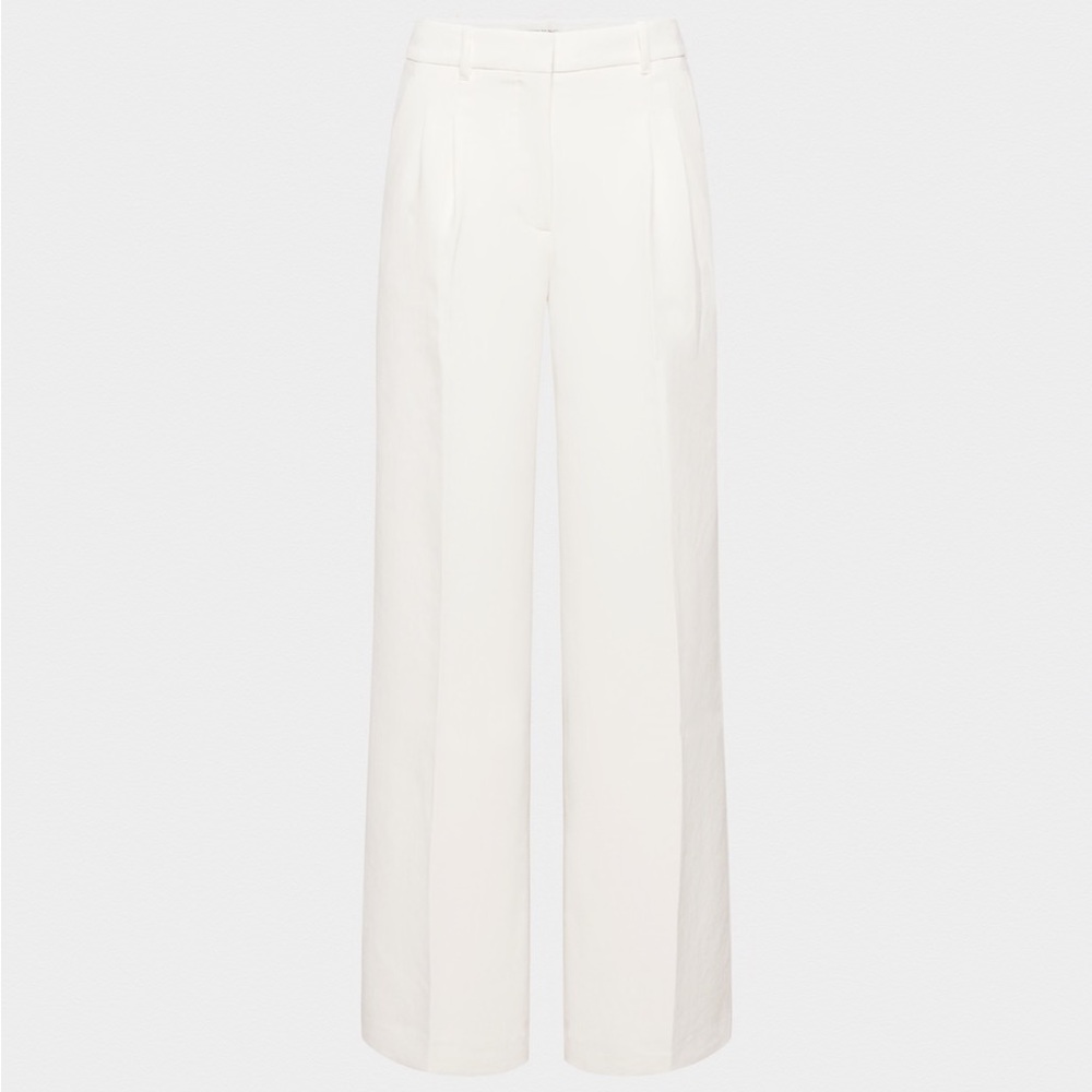 Aritzia Cream Effortless Wider Pants